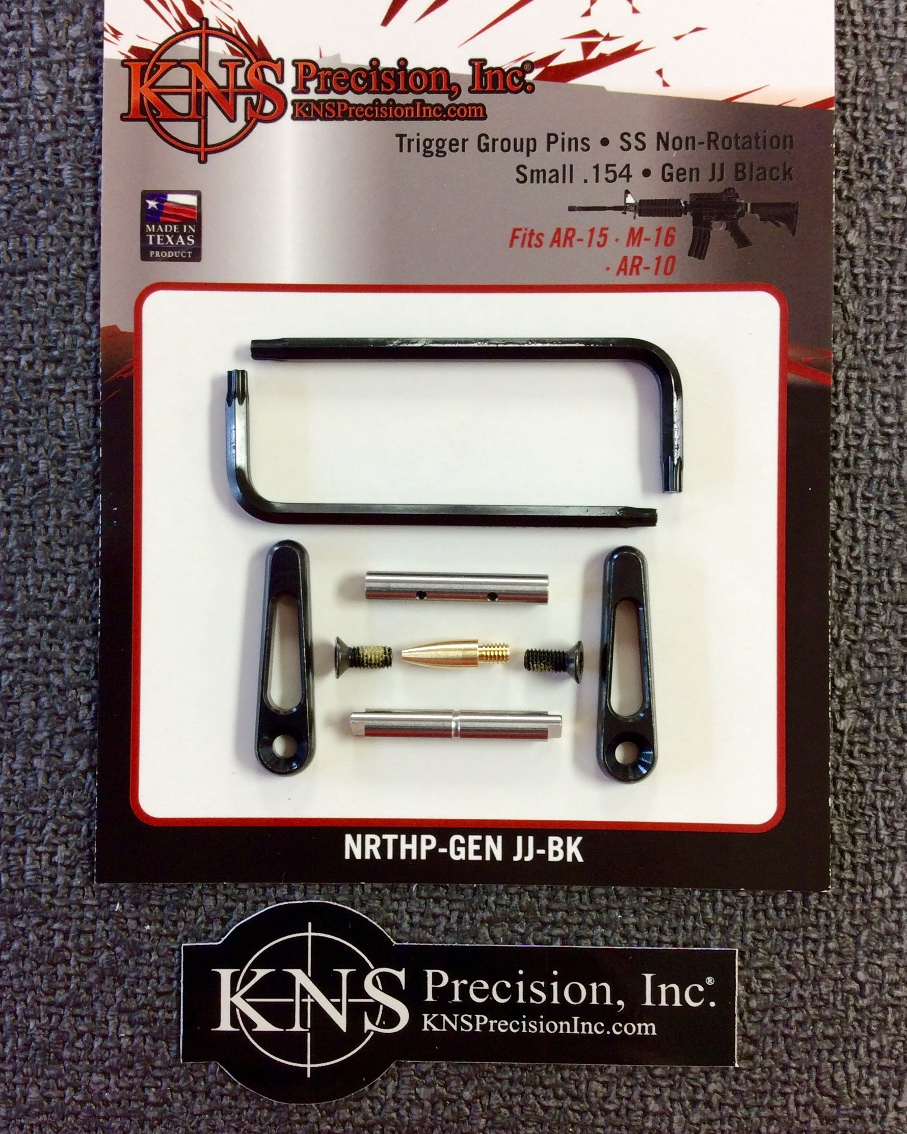 Kns Precision Non Rotating Triggerhammer Pin Set Gen Jj Ss 154